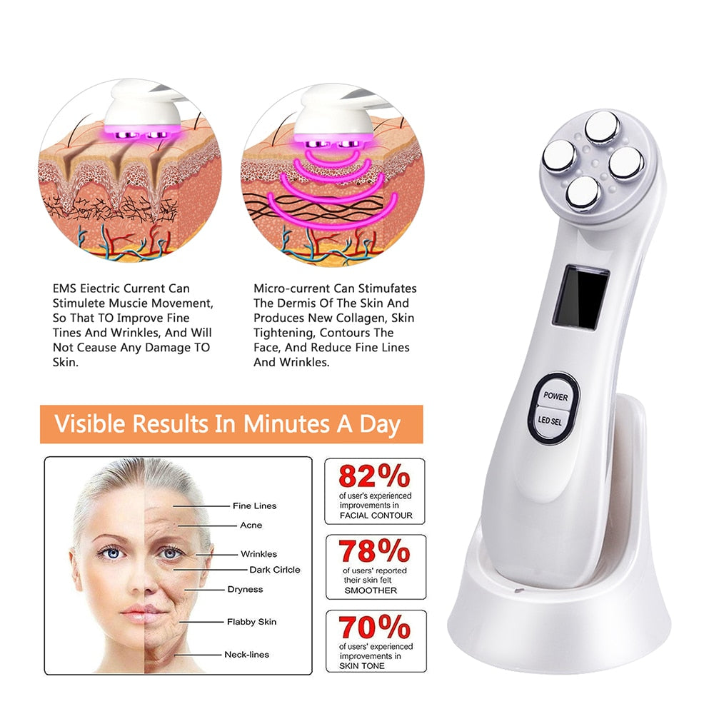 Mesotherapy Electroporation RF Radio Frequency Facial Beauty Device