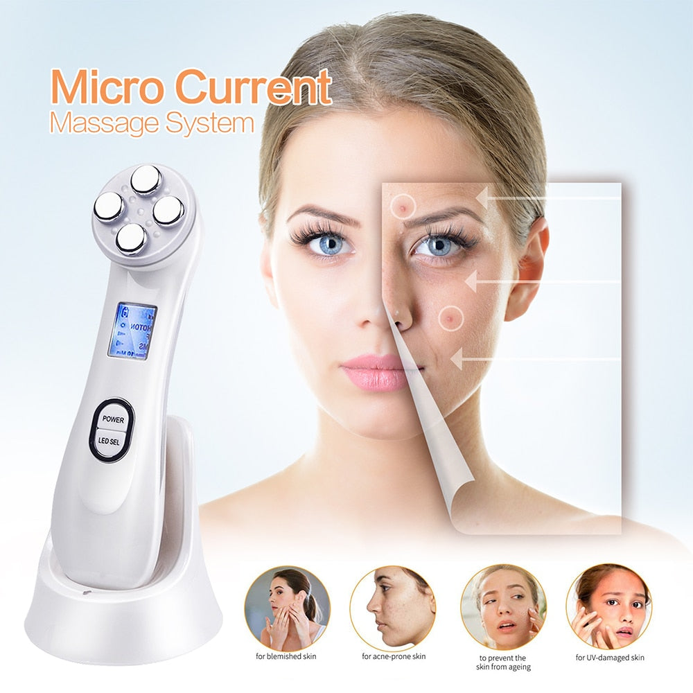 Mesotherapy Electroporation RF Radio Frequency Facial Beauty Device